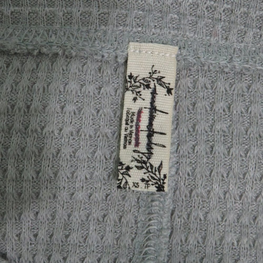 NWOT Free People One of The Girls Gray Thermal - Picture 8 of 9